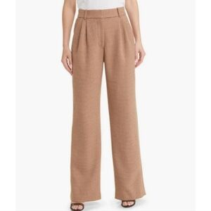 Favorite Daughter Favorite Houndstooth Wide Leg Pants in Toffee Houndstooth Size